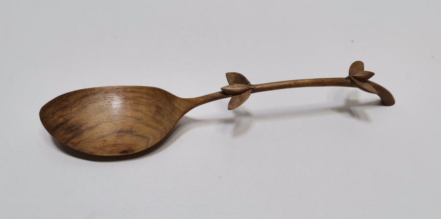 OSMANLI DÖNEMİ ZEYTİN AĞACINDAN YAPILMIŞ AHŞAP KAŞIK