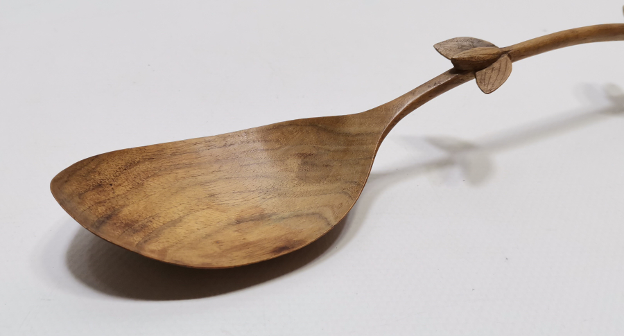 OSMANLI DÖNEMİ ZEYTİN AĞACINDAN YAPILMIŞ AHŞAP KAŞIK