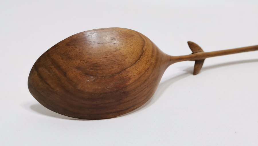 OSMANLI DÖNEMİ ZEYTİN AĞACINDAN YAPILMIŞ AHŞAP KAŞIK