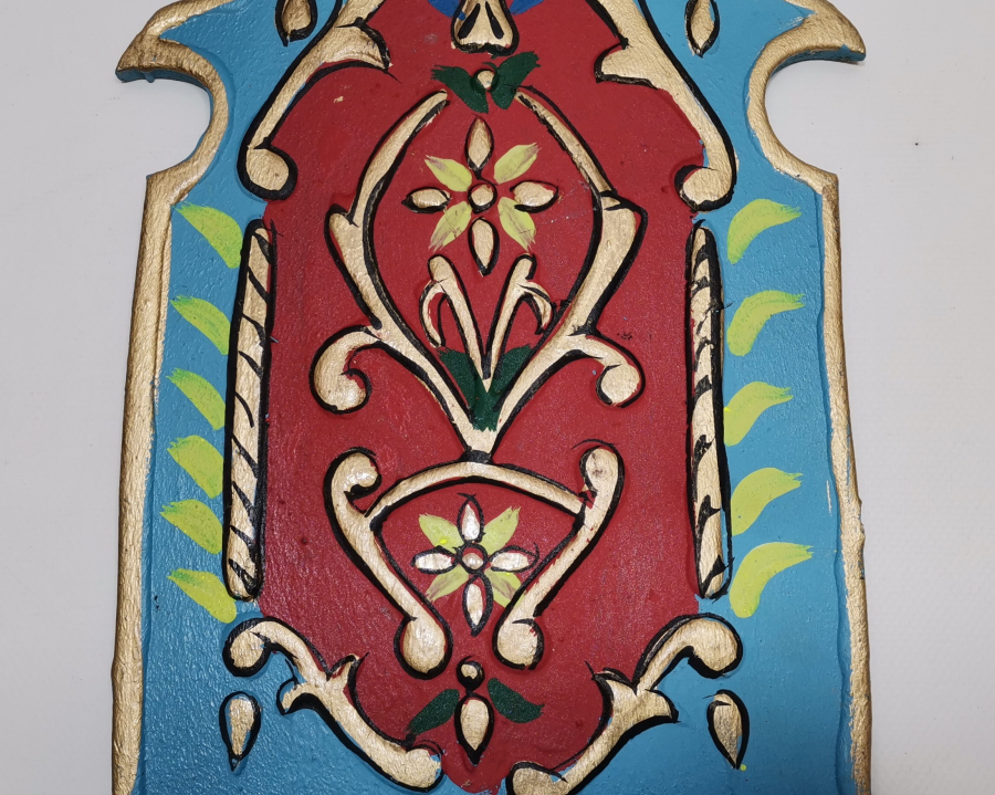 TAMAMI EL YAPIMI VE EL BOYAMA AHŞAP LAMBALIK - KAVUKLUK