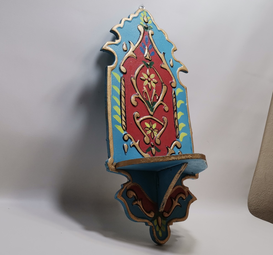 TAMAMI EL YAPIMI VE EL BOYAMA AHŞAP LAMBALIK - KAVUKLUK