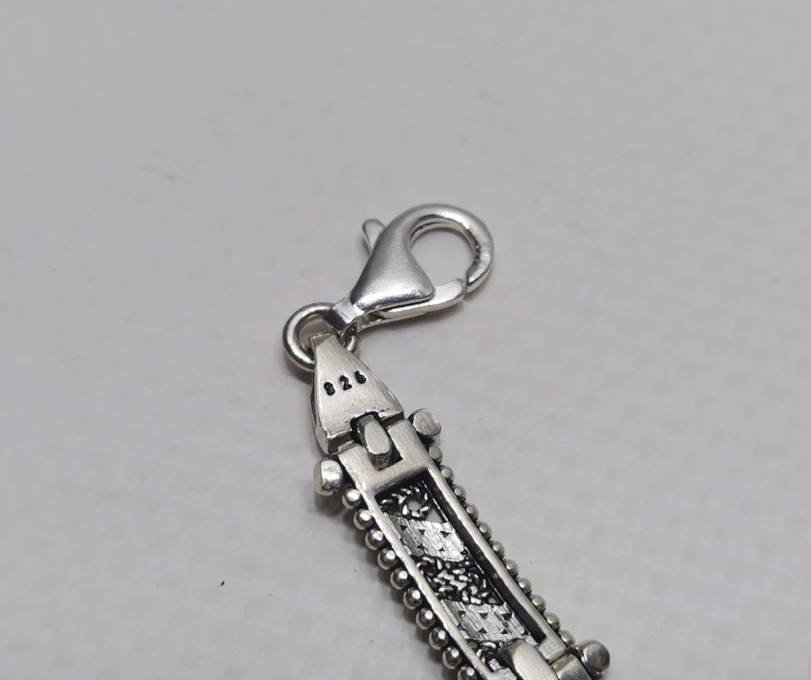 AKİK TAŞLI TELKARİ İŞÇİLİKLİ GÜMÜŞ BİLEKLİK