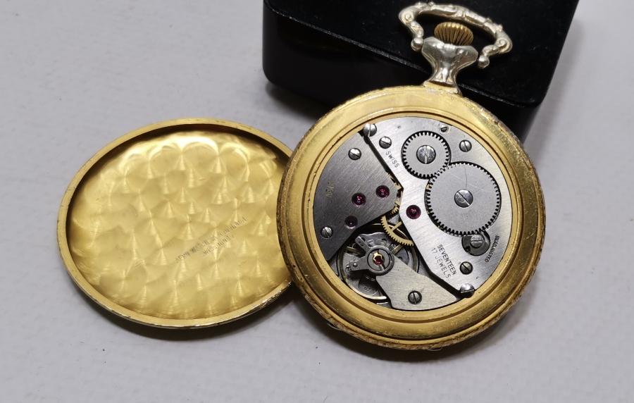 ANTİKA KURMALI AVCI KASA CEP SAATİ