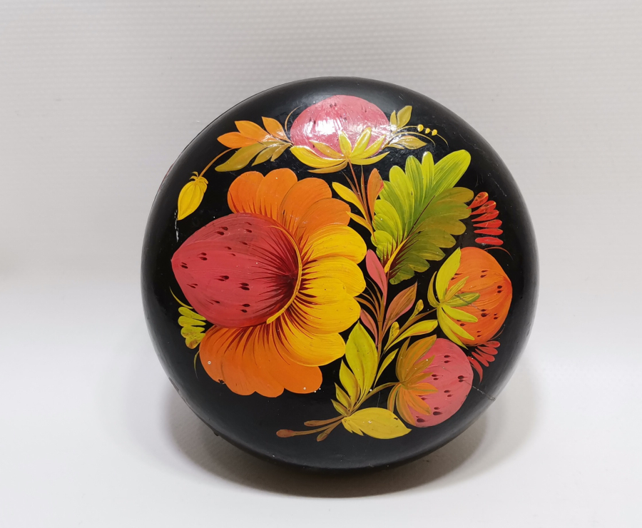 EL BOYAMA ANTİKA KAPAKLI KUTU