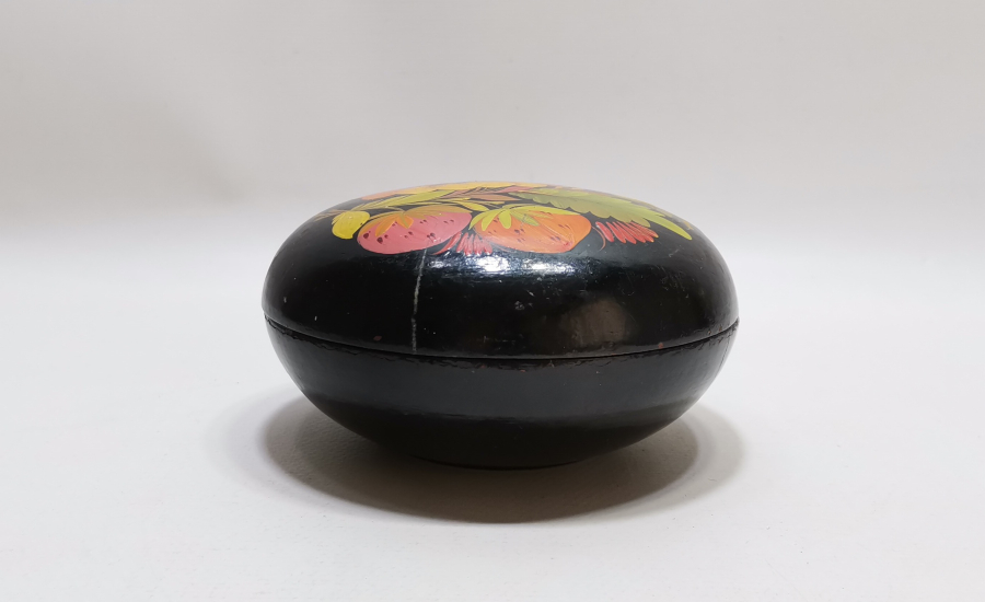 EL BOYAMA ANTİKA KAPAKLI KUTU