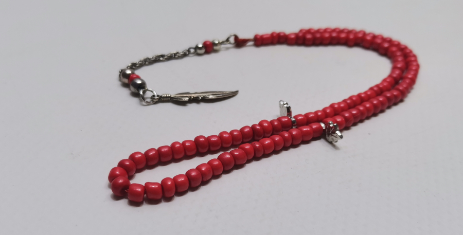 MERCAN TAŞINDAN MAMUL ANTİKA NAMAZ TESPİHİ