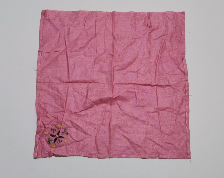 OSMANLI DÖNEMİ İŞLEMELİ EL İŞİ DAMAT MENDİLİ