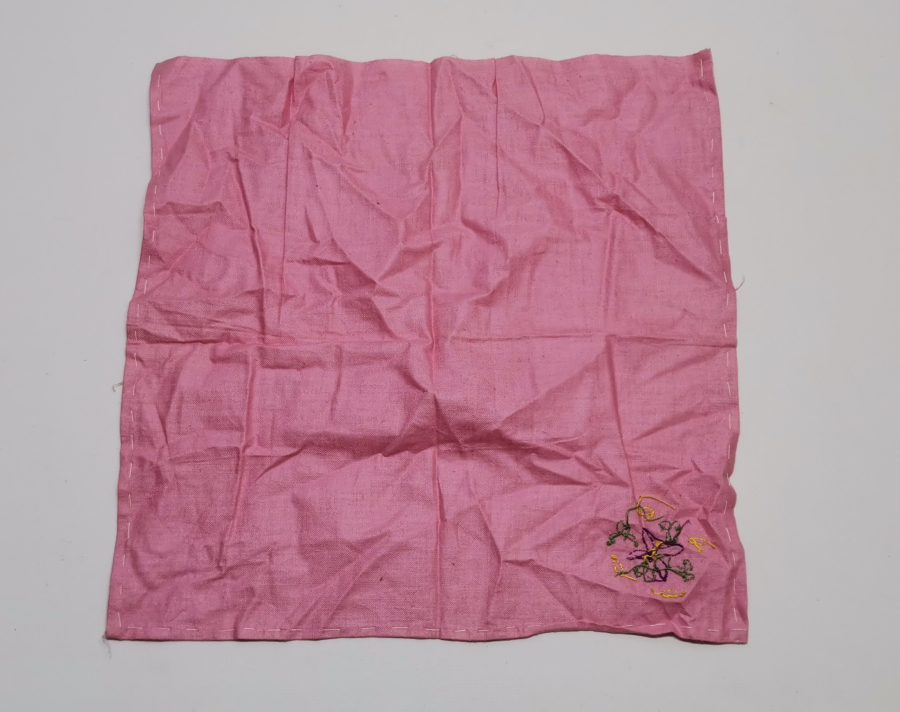 OSMANLI DÖNEMİ İŞLEMELİ EL İŞİ DAMAT MENDİLİ