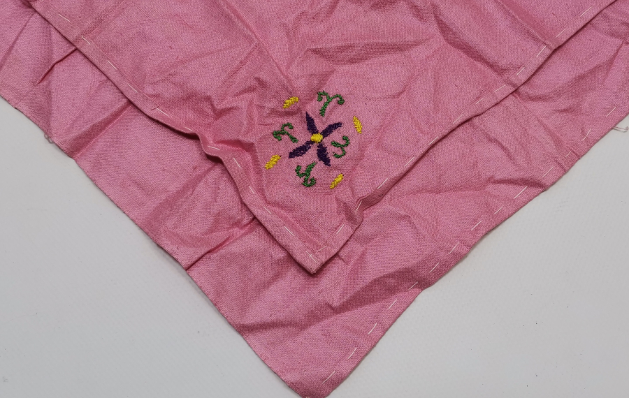 OSMANLI DÖNEMİ İŞLEMELİ EL İŞİ DAMAT MENDİLİ