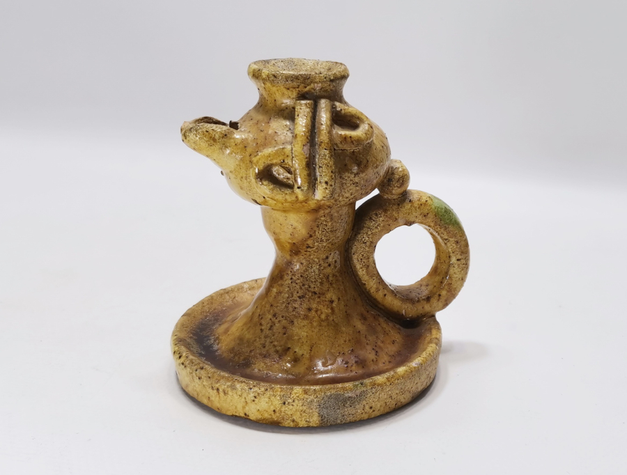 OSMANLI DÖNEMİ NADİR RENKTE ADA İŞİ KANDİL