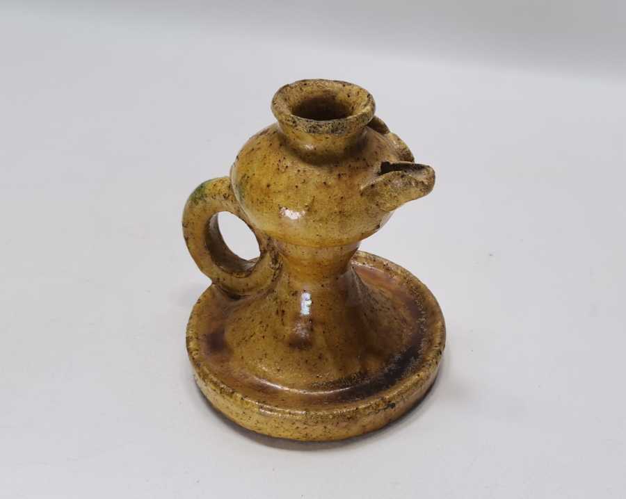 OSMANLI DÖNEMİ NADİR RENKTE ADA İŞİ KANDİL