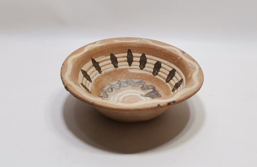 OSMANLI DÖNEMİ SIRLI KINIK TOPRAK TABAK