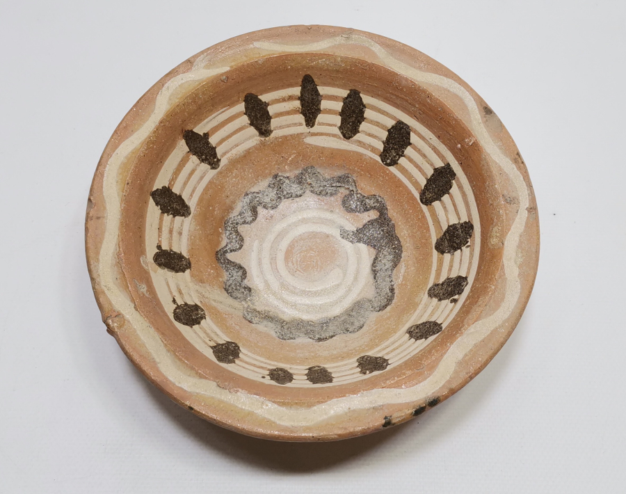 OSMANLI DÖNEMİ SIRLI KINIK TOPRAK TABAK