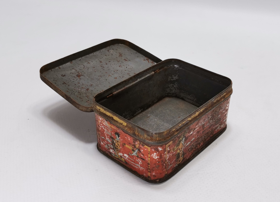 OSMANLI DÖNEMİ ÜZERİ OSMANLICA YAZILI NADİR ÇAY KUTUSU