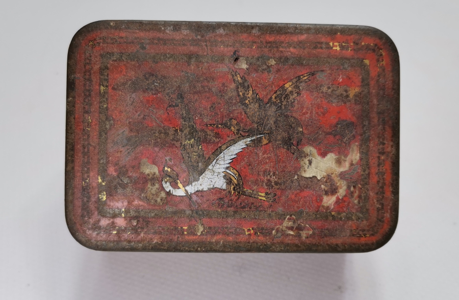 OSMANLI DÖNEMİ ÜZERİ OSMANLICA YAZILI NADİR ÇAY KUTUSU