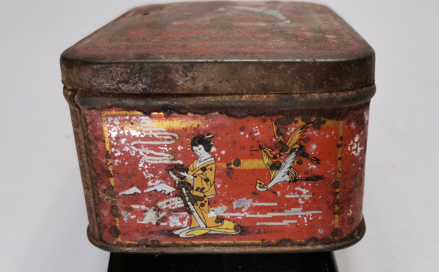 OSMANLI DÖNEMİ ÜZERİ OSMANLICA YAZILI NADİR ÇAY KUTUSU