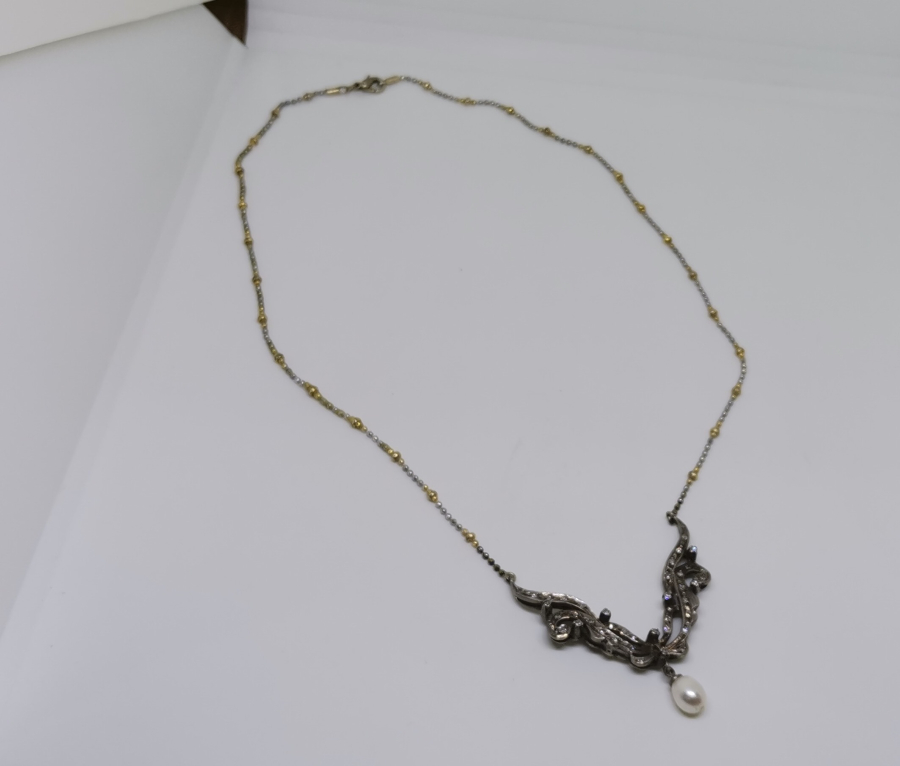 PIRLANTA TAŞLI ÖZEL YAPIM GERDANLIK