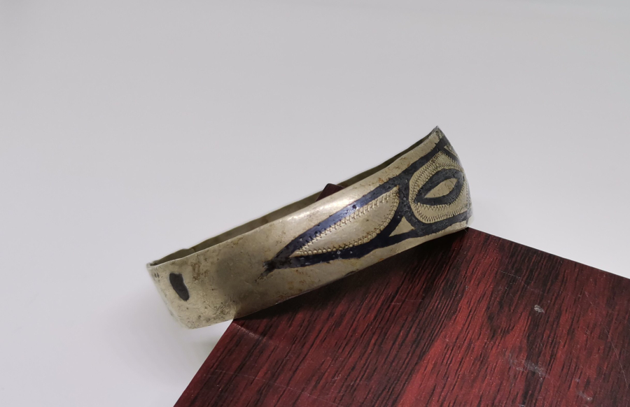 SAVAT İŞÇİLİKLİ ANTİKA GÜMÜŞ BİLEZİK