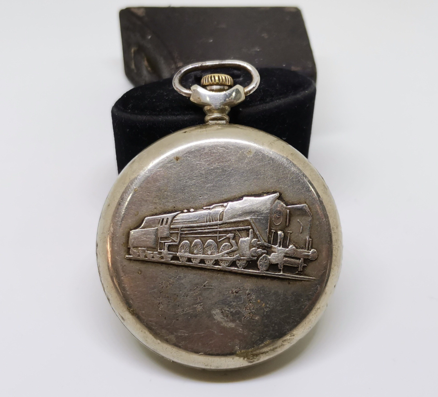 SERKİSOFF MARKA KURMALI ANTİKA CEP SAATİ