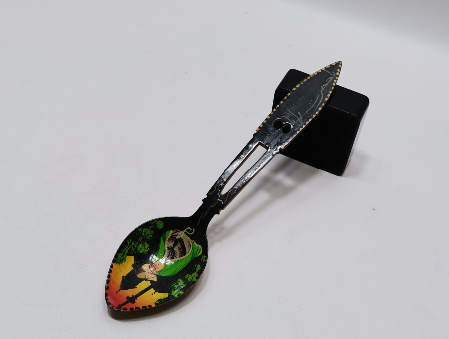 YA HAZRETİ MEVLANA YAZILI ANTİKA EL BOYAMA KONYA İŞİ KAŞIK