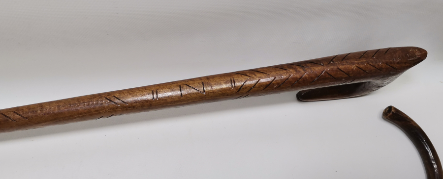 4 ADET ANTİKA DEVREK İŞİ EL YAPIMI BASTON LOTU