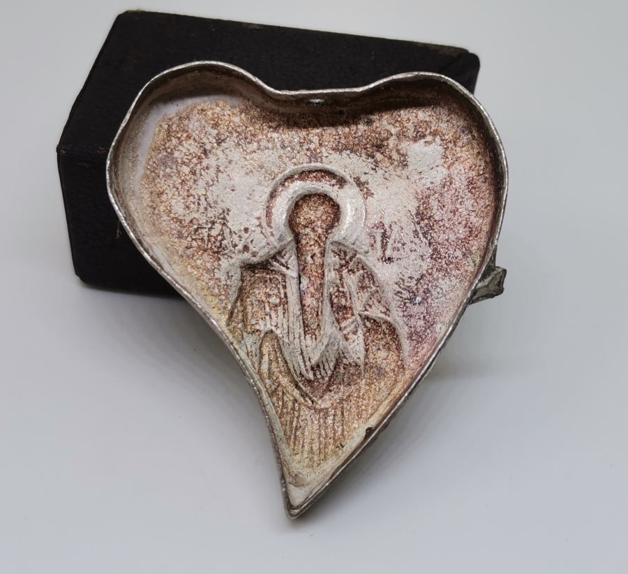 ANTİKA GÜMÜŞ İKONA PARÇASI