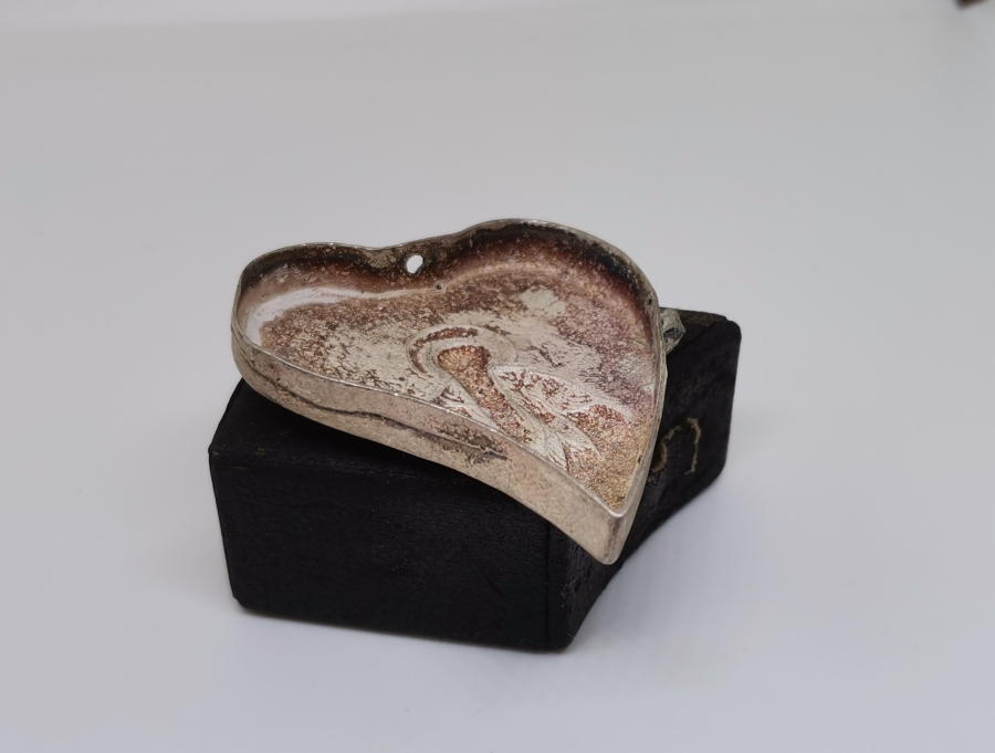 ANTİKA GÜMÜŞ İKONA PARÇASI