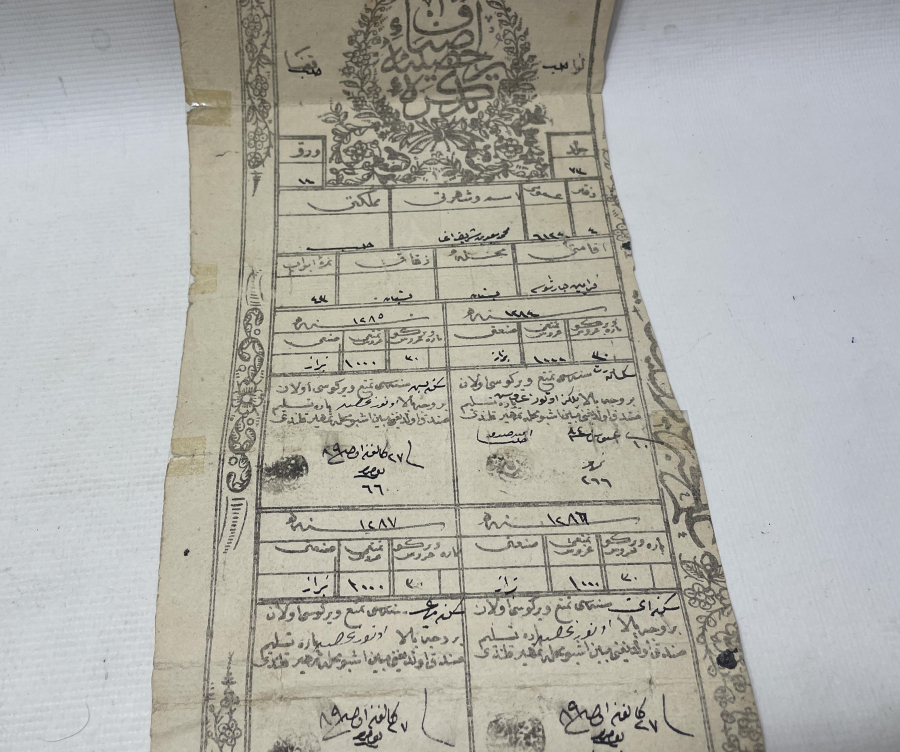 ÇOK NADİR ABDÜLAZİZ HAN DÖNEMİ OSMANLI ESNAF RUHSATNAMESİ