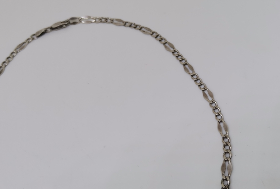 EL YAPIMI GÜMÜŞ ERKEK KOLYESİ