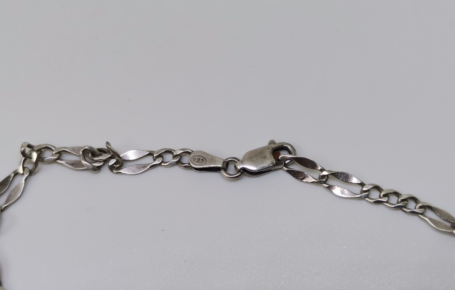 EL YAPIMI GÜMÜŞ ERKEK KOLYESİ