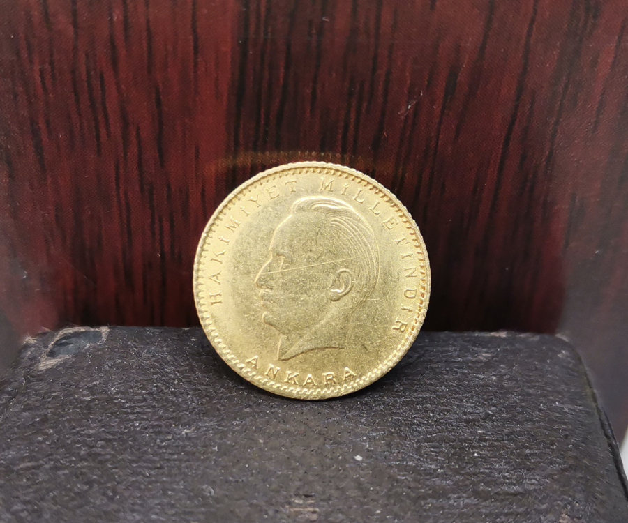 İSMET İNÖNÜ DÖNEMİ 1947 YILI ALTIN 25 KURUŞ