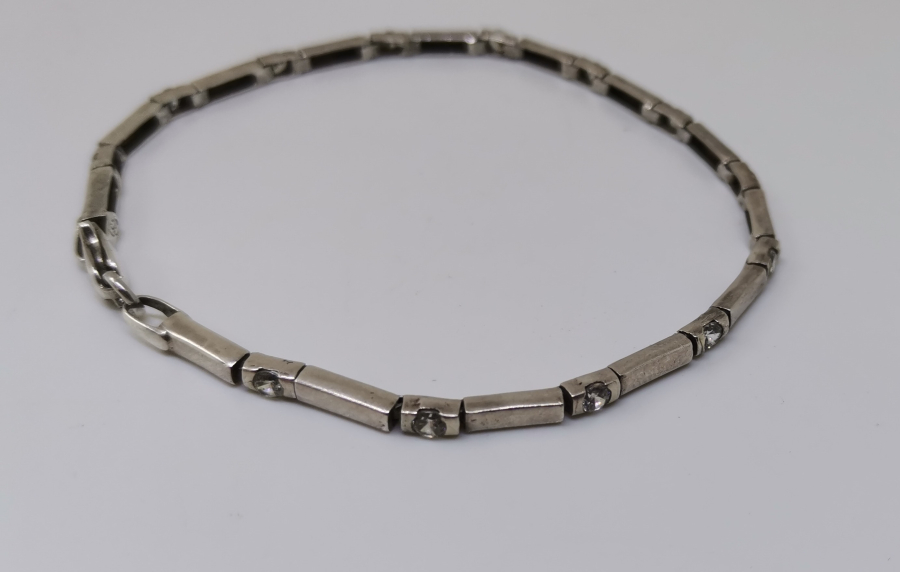 MARGAZİT TAŞLI GÜMÜŞ BİLEKLİK