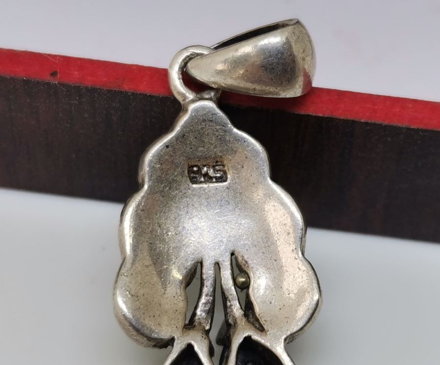 MARGAZİT VE OLTU TAŞLI GÜMÜŞ KOLYE UCU