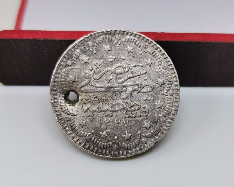 MEHMED REŞAD HAN DÖNEMİ GÜMÜŞ 5 KURUŞ