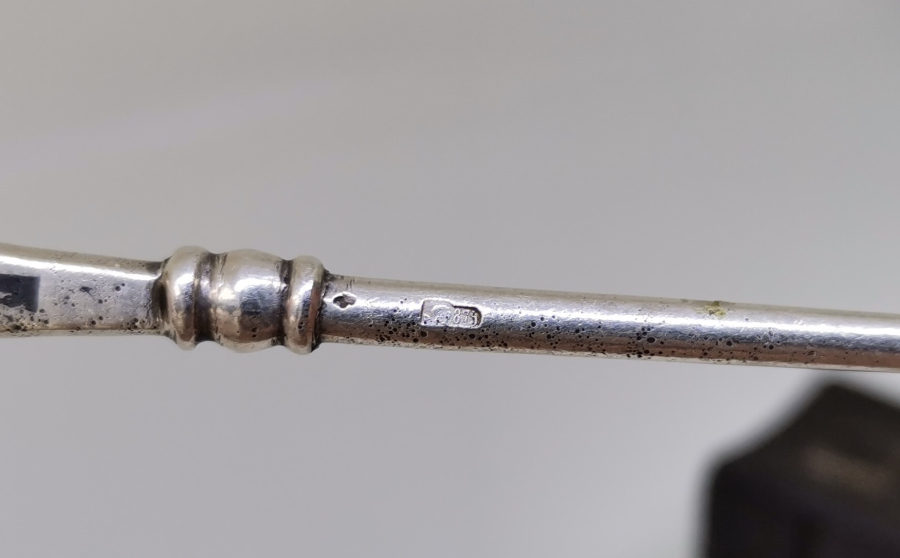 ORAK ÇEKİÇ DAMGALI SOVYET RUSYA YAPIMI SAVATLI GÜMÜŞ KAŞIK