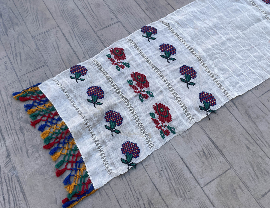 OSMANLI DÖNEMİ DEV BOYDA EL İŞLEMESİ RUM İŞİ RUNNER