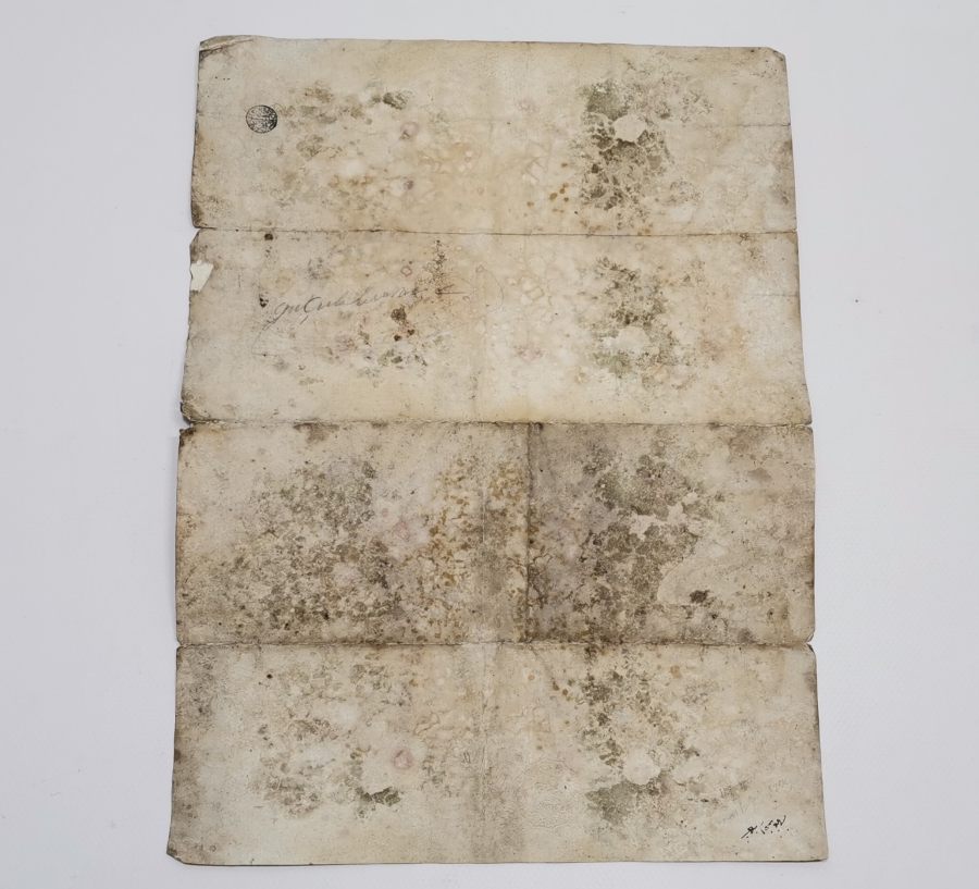 OSMANLI DÖNEMİ DİVANİ HAT İLE YAZILMIŞ AHARLI KAĞIT KADI BUYRUĞU