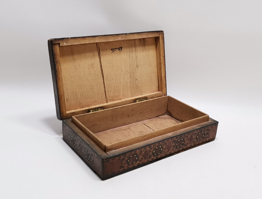 OSMANLI DÖNEMİ MARKÜTERİ İŞÇİLİKLİ ÖZEL YAPIM SİLAH KUTUSU