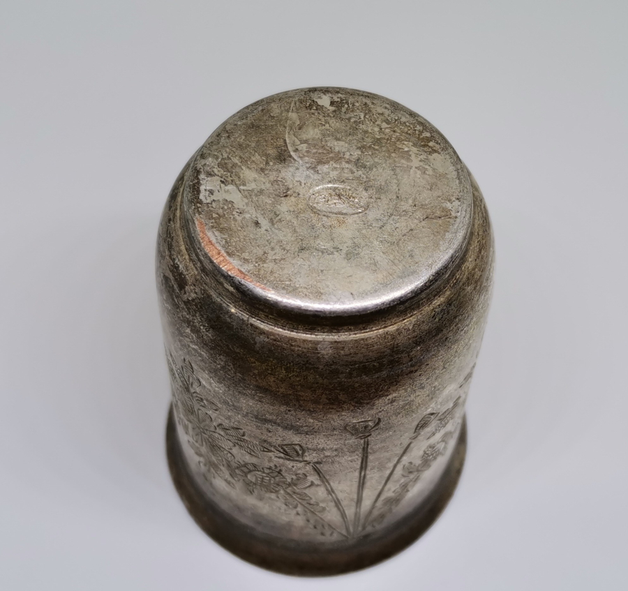 OSMANLI DÖNEMİ TUĞRA FORMLU USTA DAMGALI ESER-İ İSTANBUL ŞERBET BARDAĞI