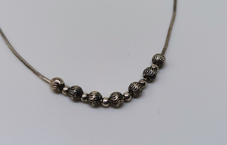 ÖZEL YAPIM GÜMÜŞ ŞANS KOLYESİ