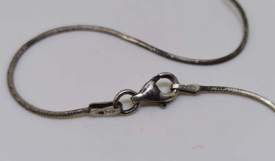 ÖZEL YAPIM GÜMÜŞ ŞANS KOLYESİ