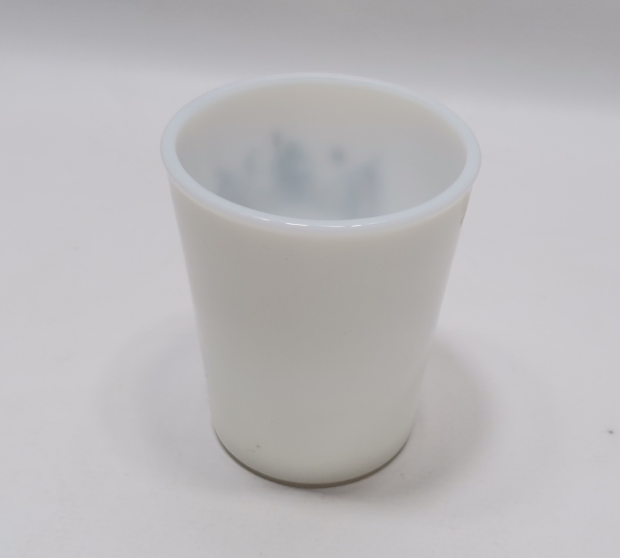 ÜZERİNDE OSMANLI DEVLET ARMASI VE TUĞRA ABDÜLHAMİD HAN DÖNEMİ OPAL BARDAK