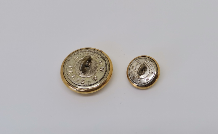 1. DÜNYA SAVAŞI DÖNEMİ ÇİL KONDİSYONDA 2 ADET ASKERİ DÜĞME