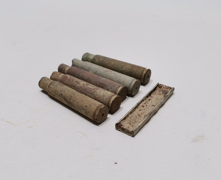 1. DÜNYA SAVAŞI DÖNEMİ OSMANLI VE İNGİLİZ MAVZER MERMİLERİ LOTU