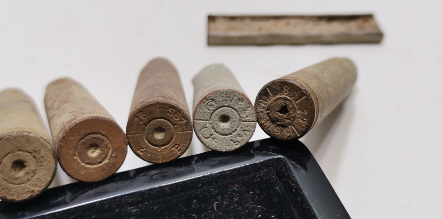 1. DÜNYA SAVAŞI DÖNEMİ OSMANLI VE İNGİLİZ MAVZER MERMİLERİ LOTU