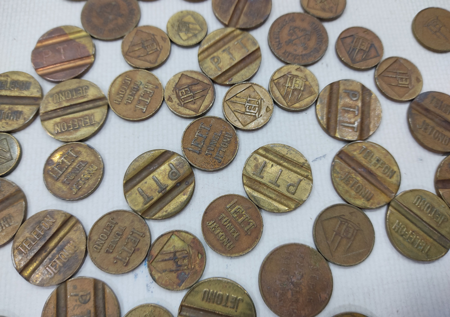 ANTİKA PTT TELEFON JETONLARI LOTU