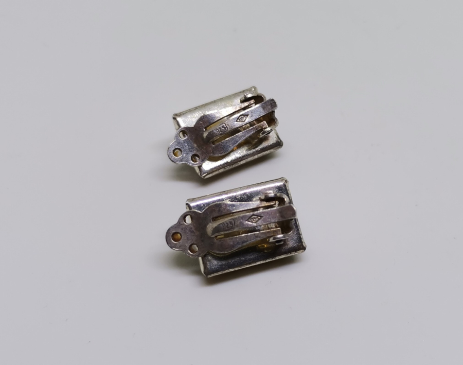 DAMLA KEHRİBAR TAŞLI ÖZEL YAPIM GÜMÜŞ KÜPE