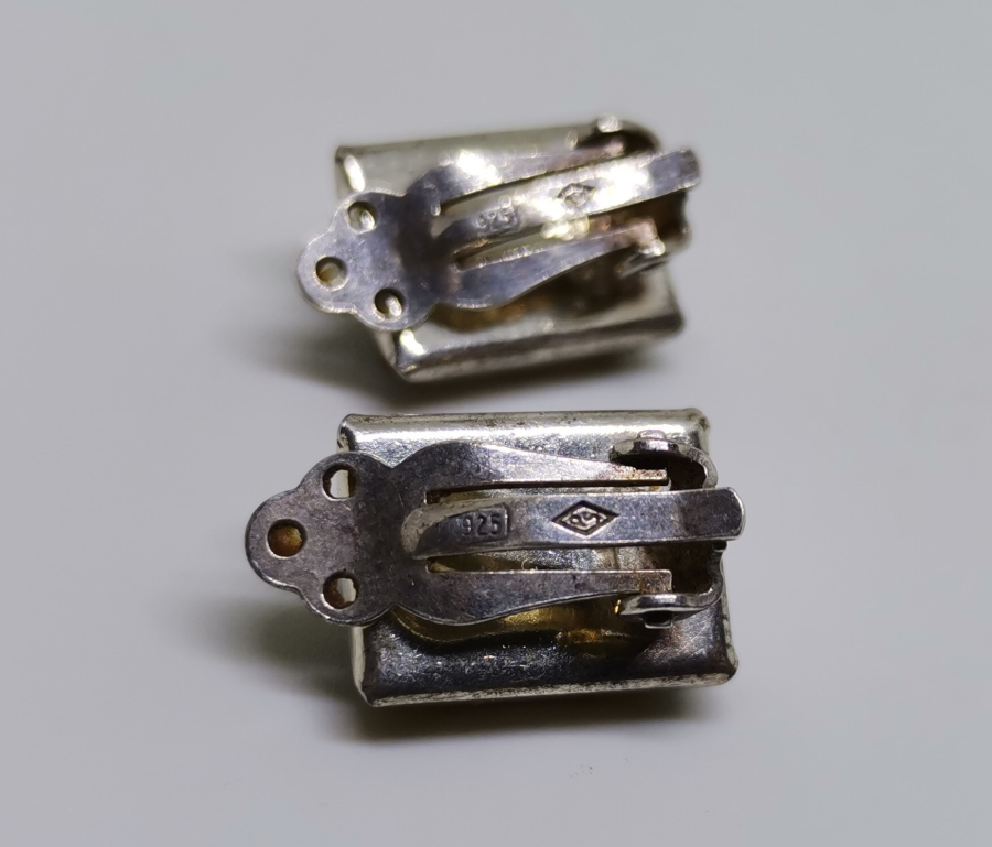 DAMLA KEHRİBAR TAŞLI ÖZEL YAPIM GÜMÜŞ KÜPE