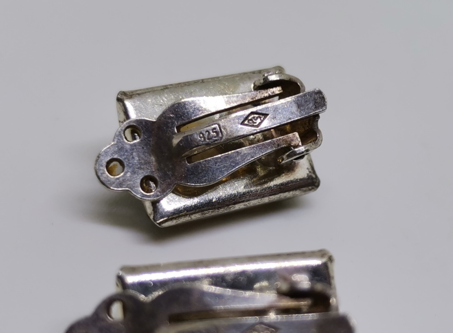 DAMLA KEHRİBAR TAŞLI ÖZEL YAPIM GÜMÜŞ KÜPE