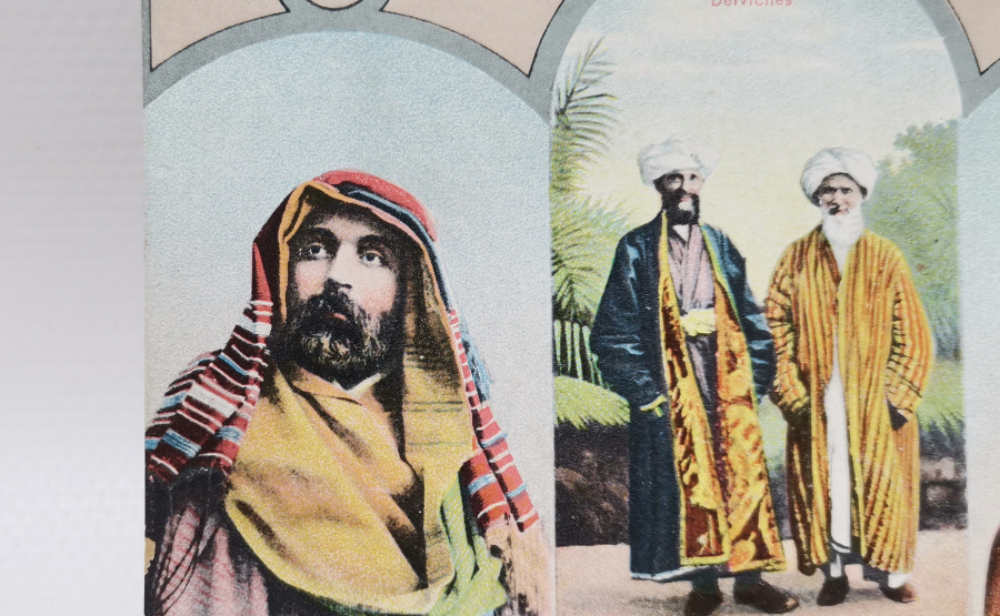 DERVİŞLER GÖRSELLİ OSMANLI DÖNEMİ KARTPOSTAL